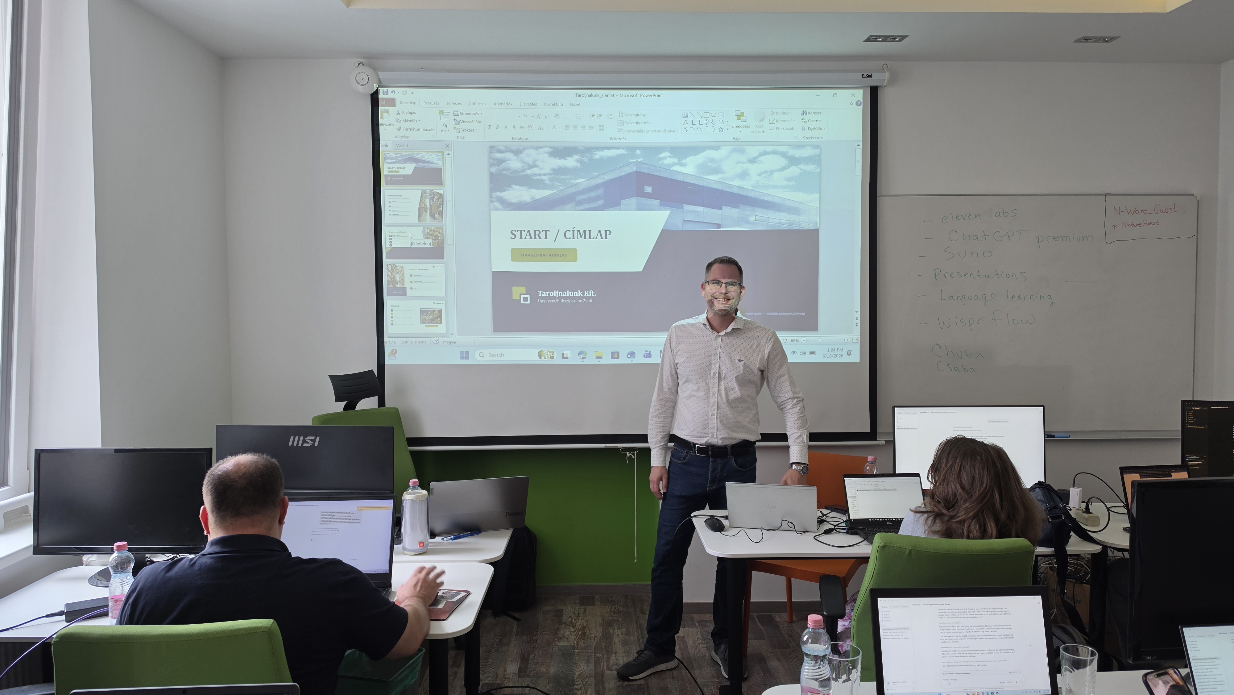 Előadás a Wenova AI workshopon